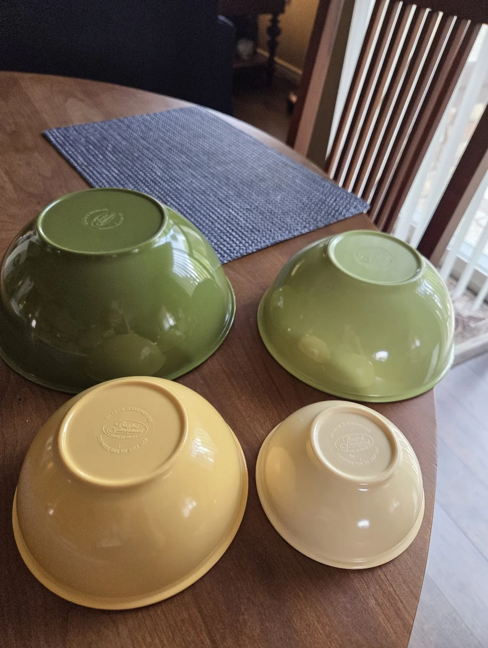 Vtg Melamine Mixing Bowl Set Certified International